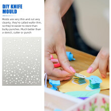 Set di fustelle a stella in acciaio al carbonio fai-da-te per scrapbooking e goffratura di album fotografici.