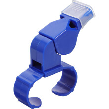Silbato de árbitro con timbre, silbatos de entrenamiento de plástico de doble tono con sonido fuerte.