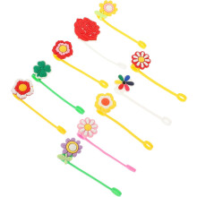 10 wiederverwendbare, dekorative Trinkdeckel mit Blumenmuster, leicht und gut abdichtend