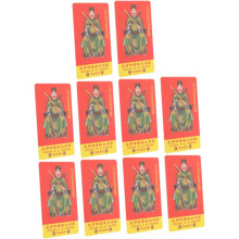 10 stuks Taisui-kaarten (Draakjaar) in Chinese stijl, amuletkaarten voor geluk en bescherming als spirituele decoratie.