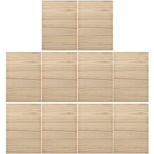 Lot de 10 planches de casse pour taekwondo, en matériau synthétique robuste, couleur kaki.