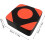 Wall Mount Boxing Pad 30X30Cm Medium Leather Punching Wall Target Black Orange 2