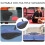Table Tennis Paddle Bag Gourd-Shaped Protective Storage Case Blue Practical Organizer 3