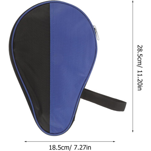 Table Tennis Paddle Bag Gourd-Shaped Protective Storage Case Blue Practical Organizer 1