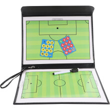 Faltbare taktische Coaching-Tafel für Fußball und Basketball, abwischbarer Trainingsplanungs-Marker