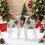 (Silver) Statue Renne Noël - Décoration Extérieure 6