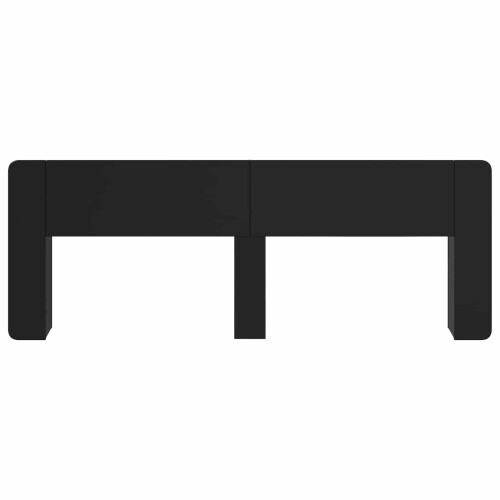 VidaXL vidaXL Headboard Cabinet with Storage Black Engineered Wood 1