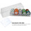 Mahjong Chips Storage Box with Lid, Ps Material Organizer Case for 100 Pieces 6