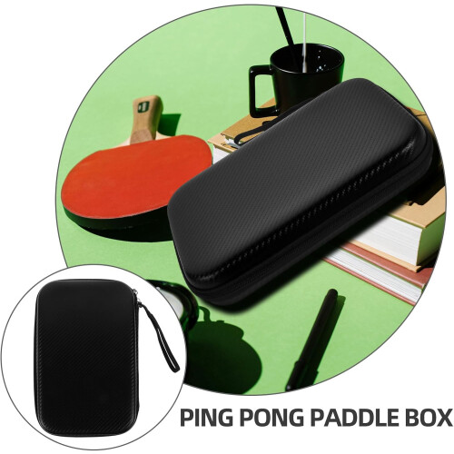 Table Tennis Paddle Case Hard Shell Storage Bag Portable Reusable Racket Organizer 2