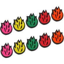 Lot de 10 amortisseurs de vibrations en silicone multicolores pour raquettes de tennis