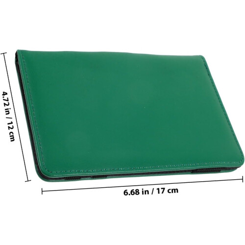 Golf Scorebook Set Portable Leather Golf Score Notepad with Protector for Outdoor Course Use 1