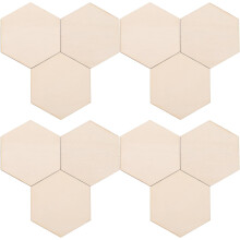 100 piezas de paneles de madera de haya hexagonales sin acabado para manualidades