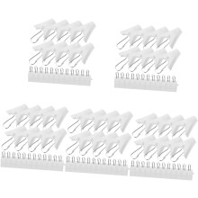 100 Stück Gardinenclips, Kunststoffhaken zum Aufhängen von Vorhängen und Bett, vielseitige Clips