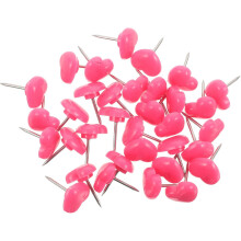 100 Stück herzförmige Reißzwecken, rosa Liebesherz-Reißnägel