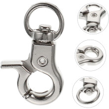 10 mousquetons Ă ressort pivotants en alliage de zinc (taille moyenne)