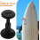 Paddleboard Leash Plug Black Plastic Traction Surfboard Foot Leash Plug Paddle Board Accessory 8