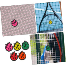 10 pezzi di ammortizzatori per racchette da tennis in silicone, ammortizzatori di vibrazioni e urti, multicolore.