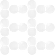 Lot de 12 housses de protection pour raquettes de tennis de table, film protecteur double face en plastique épais.