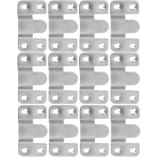 12 große Edelstahl-Bilderaufhänger, französische Aufhängeklammern, Spiegelaufhänger, Wandhaken