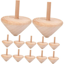 15 gyroscopes en bois Ă peindre soi-mĂŞme pour toupies robustes faites main