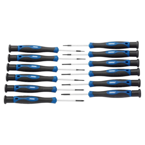 Draper Draper Precision Screwdriver Set Chrome Vanadium 12 Piece