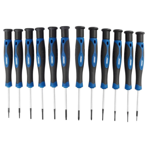 Draper Draper Precision Screwdriver Set Chrome Vanadium 12 Piece 2