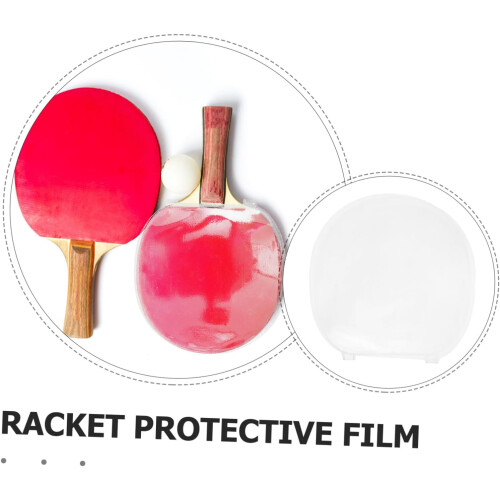 12 fundas protectoras de plástico de doble cara para raquetas de tenis de mesa. 2
