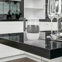 Tritatutto manuale per alimenti, tritatutto manuale per noci, schiaccia aglio compatto in plastica, tritafrutta secca
