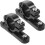2 τεμάχια Universal Black Bike Bottle Cage Adapter για τιμόνι και σέλα, βάση βραστήρα ποδηλάτου 1