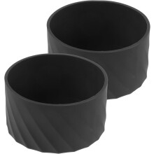 2 Stück Silikonhüllen, Glasbecherhalter, verschleißfest, rutschfest, aus weichem und sicherem Material
