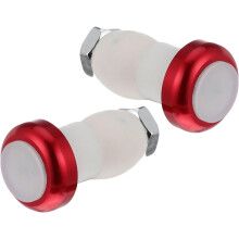 2 Stück Fahrradlenkerbeleuchtung, Fahrradsicherheits-Blinker-Warnleuchte, Aluminium-LED-Lenkerstecker