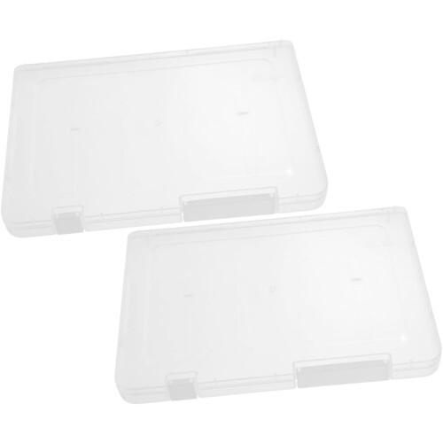 Stackable Small Organizer Bins Lids Plastic Puzzles Organizers for Arts and Crafts