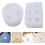 2pcs Mini Taper Candle Mold Twisted Spiral Shape Silicone Mold 8