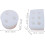 2pcs Mini Taper Candle Mold Twisted Spiral Shape Silicone Mold 2