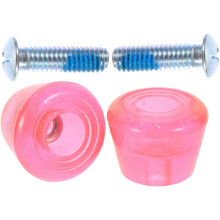 Verschleißfeste, zweireihige Zehenstopper für Schlittschuhe mit Schrauben, 1 Paar, pink, professionelle Schlittschuhbremsen, tragbar