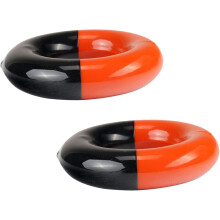 2 stuks verzwaarde swingringen van rubber voor golfclubs, trainingshulpmiddel en oefenmateriaal.