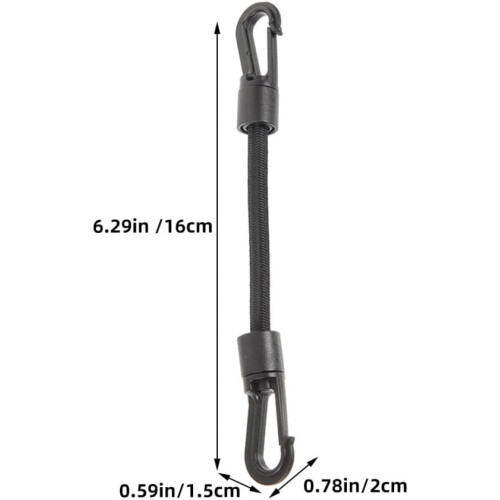 Sangles élastiques à crochet et sangles d'arrimage portables (2 pièces), boucle petite multi-usage 1