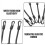 Elastic Hook Straps and Portable Tie Down Straps 2pcs, Multi-use Small Buckle 5