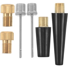 6-teiliges Ballpumpen-Adapterset mit Presta-Ventil und Aufblasnadeln