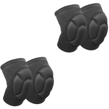 2 pares de rodilleras resistentes al desgaste para yoga, soporte portátil para rodilla, accesorio para baile y fitness.