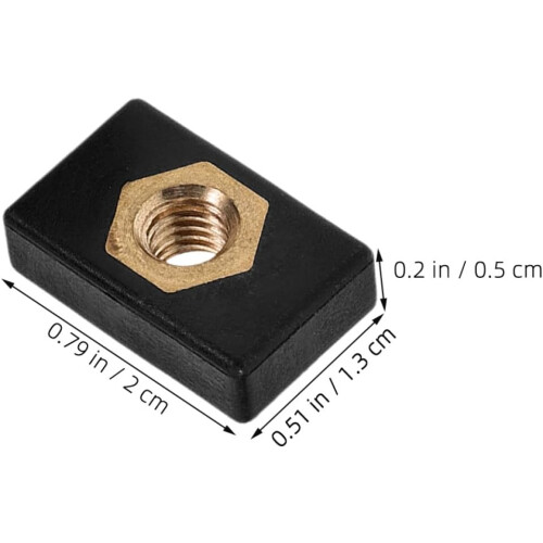 10pcs Caiaque Slide Track Nuts Set Base de montagem de hardware de caiaque de grau marinho 1