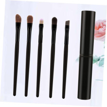 Étui portable pour 10 pinceaux à paupières, idéal pour les voyages et le maquillage.