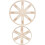 2pcs Wooden Candle Wick Holders Round Centering Device 1