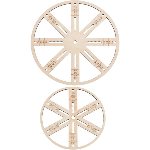 2pcs Wooden Candle Wick Holders Round Centering Device