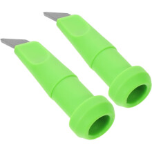 puntas de repuesto de acero de tungsteno para bastones de trekking, tapas metálicas verdes para los extremos de los bastones.