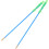 2pcs Chinese Diabolo Stick Non- Handle for Comfortable Play 1