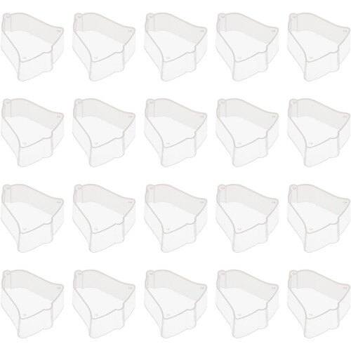 20pcs Bell Tealight Cup Xmas DIY Candle Mold Plastic Candle Container Inflaming Retarding Shell