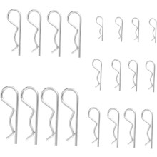 20 pinces à ressort en forme de R, épingles de sûreté en acier pour la fixation des cheveux, verrouillage par ressort