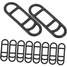 Cinturas de montagem da luz da bicicleta de 20pcs, bandas flexíveis de fixação do silicone para lanternas LED dianteiras e caudas