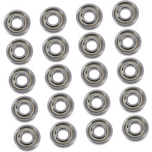 20 roulements à billes miniatures à gorge profonde en acier au carbone prélubrifiés pour broches